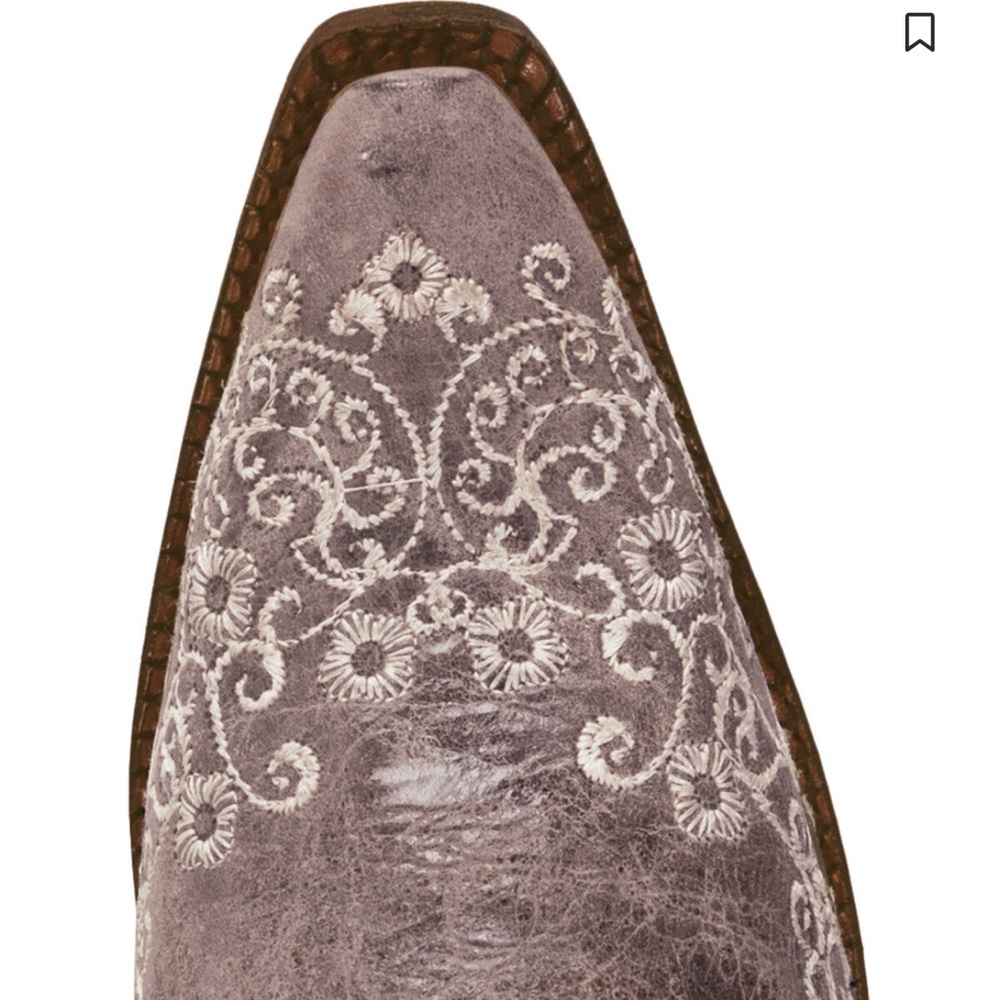 CORRAL WOMEN'S CRATER WITH BONE EMBROIDERY WESTERN BOOTS - SNIP TOE - Picture 6 of 12